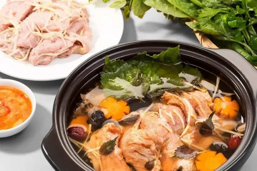Món lẩu dê thành phẩm