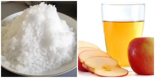 Phát huy công dụng của hỗn hợp giấm ăn và muối cho vết cháy trên bàn ủi 