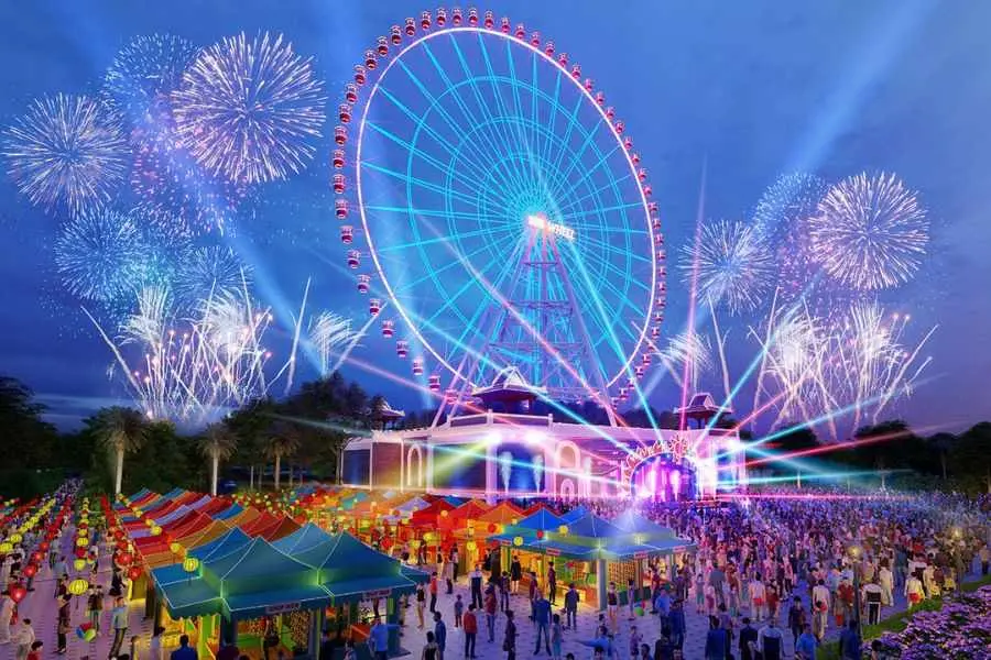 Asia Park Đà Nẵng vào Noel sẽ có nhiều tiết mục độc đáo, là địa điểm lý tưởng dành cho các bạn trẻ và những gia đình có trẻ em.