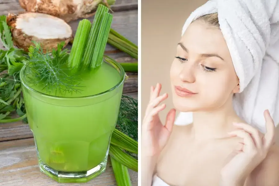 Tác dụng của nước ép cần tây giúp cải thiện làn da sáng khỏe từ bên trong