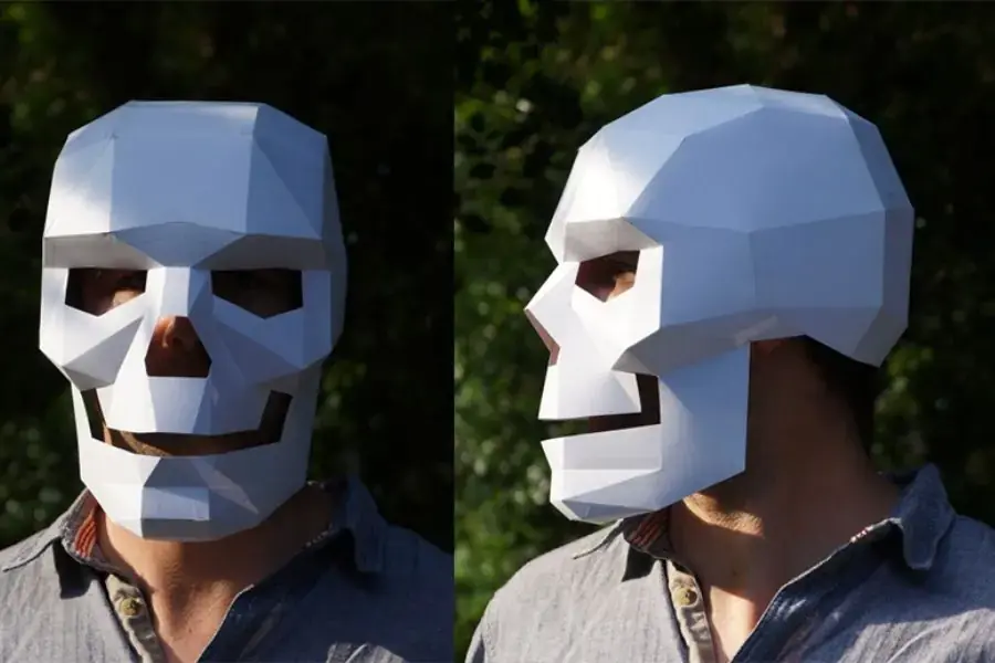 Mặt nạ 3D Geometric thể hiện cá tính ấn tượng của bạn trong ngày Halloween.