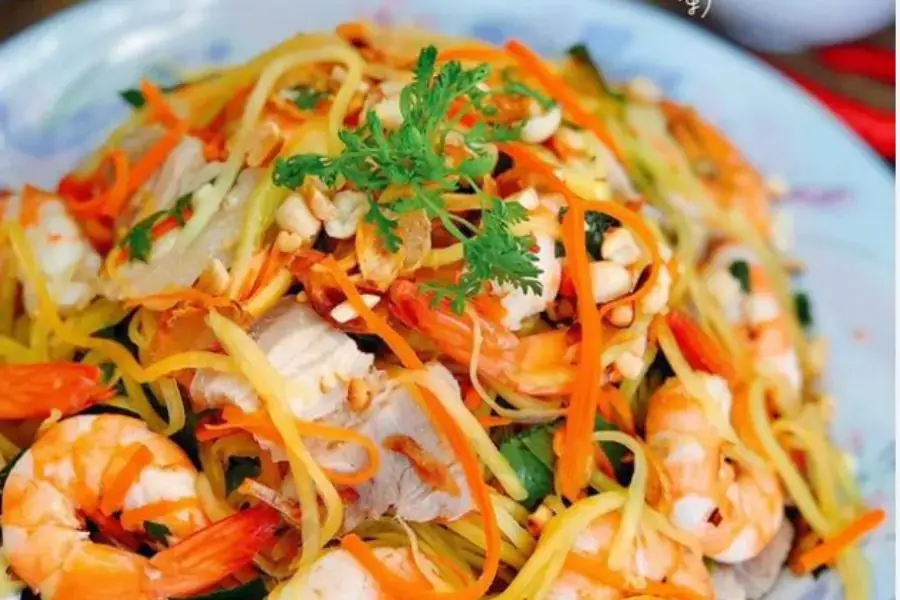 Món ăn gỏi vịt đu đủ