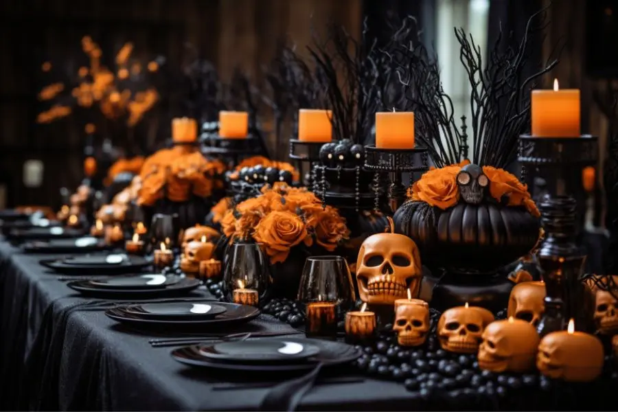 Ý tưởng trang trí mẫu bàn tiệc Halloween đẹp số 21.