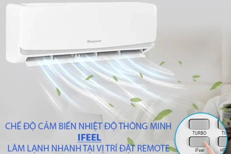 Điều hòa được trang bị cảm biến nhiệt độ thông minh iFeel
