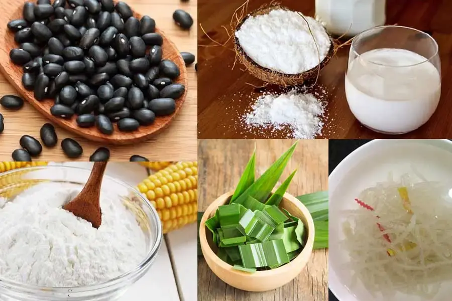 Nguyên liệu nấu chè đậu đen