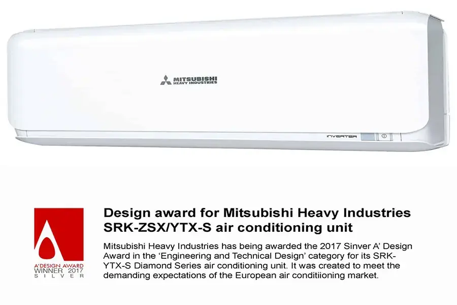 Những sản phẩm máy lạnh Mitsubishi Heavy có thiết kế đơn giản (nguồn: coolserve)