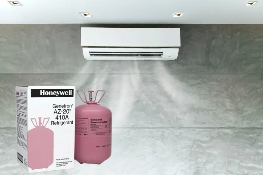 Gas R410A là loại gas phổ biến nhất thị trường.