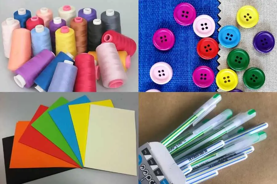 Làm thiệp Noel bằng cúc áo cực kỳ đơn giản.