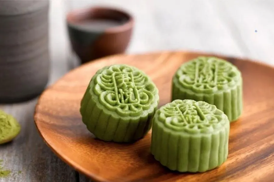 Bánh trung thu nhân trà xanh thanh đạm, không lo tăng cân.