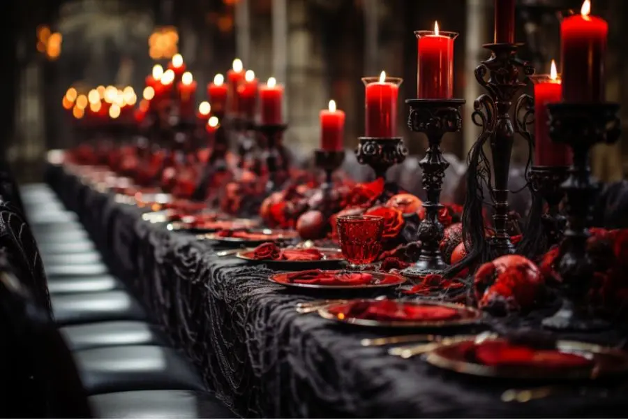 Ý tưởng trang trí mẫu bàn tiệc Halloween đẹp số 9.