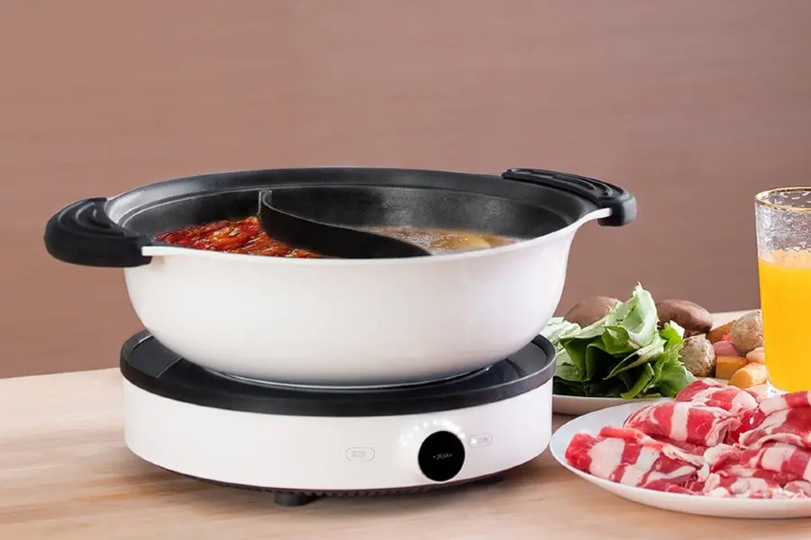 nồi lẩu điện hai ngăn