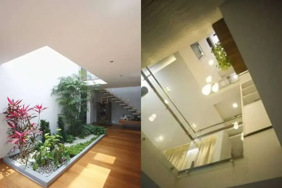 Kiểu mẫu trang trí giếng trời cầu thang