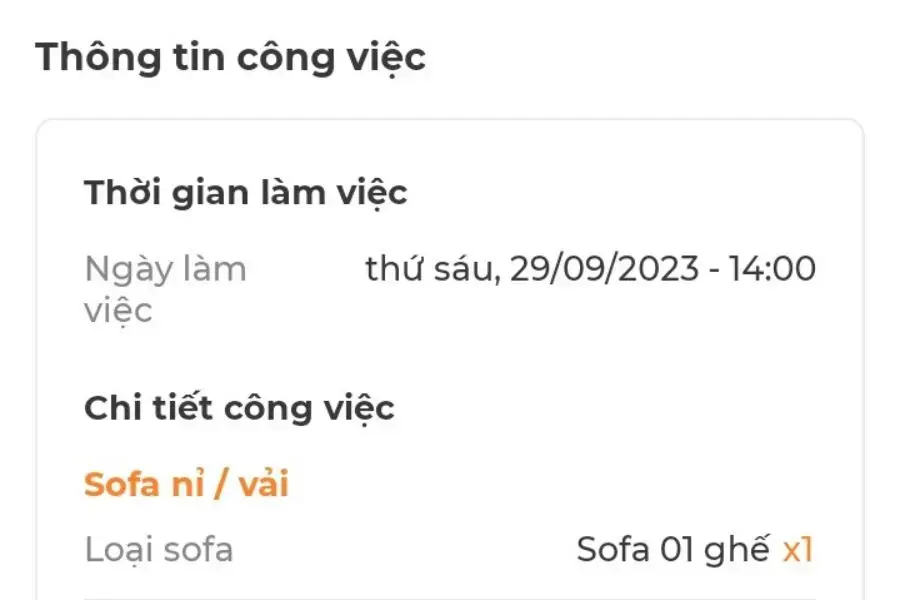 Nhập thông tin chi tiết.