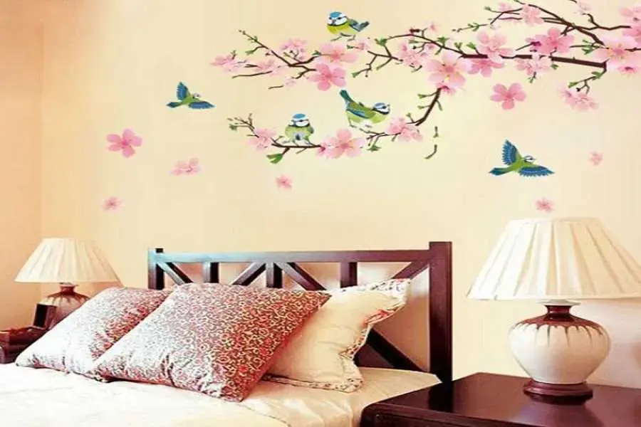 Trang trí phòng ngủ ngày tết.