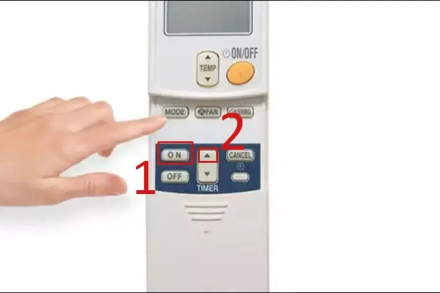 Hẹn giờ bật máy lạnh Daikin