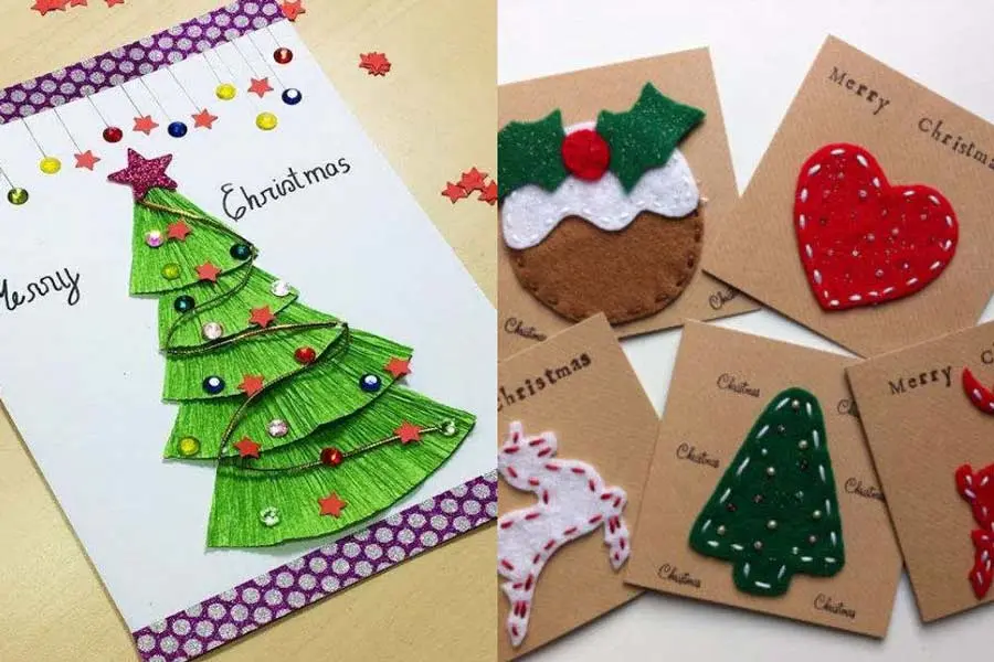 Cây thông dù đơn giản hay phức tạp cũng đều mang trên mình hình ảnh đêm Noel.