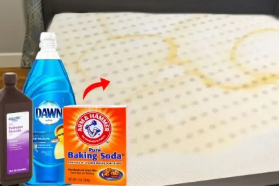 Cách giặt đệm xốp bằng baking soda đối với nước tiểu