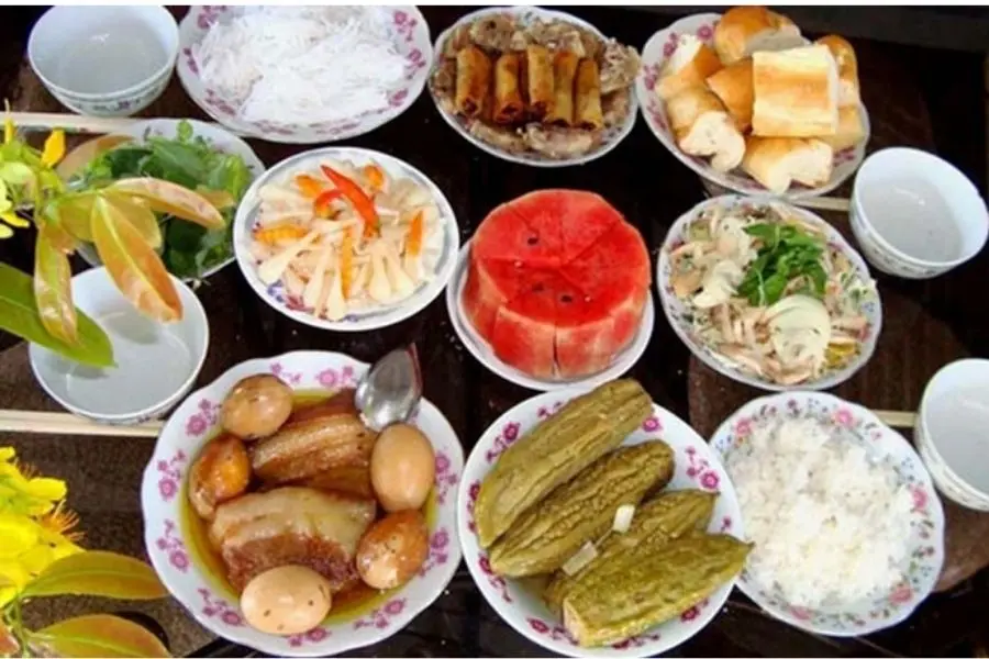 Mâm cỗ ngày Tết miền Nam