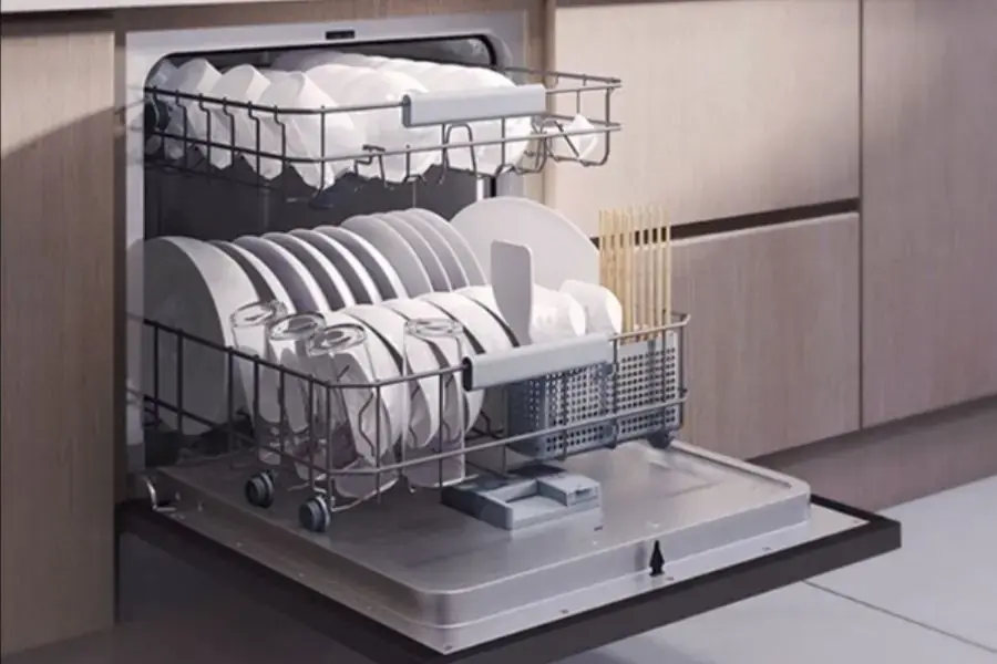 Máy rửa bát gộp tất cả các công đoạn cửa cách rửa bát thông thường