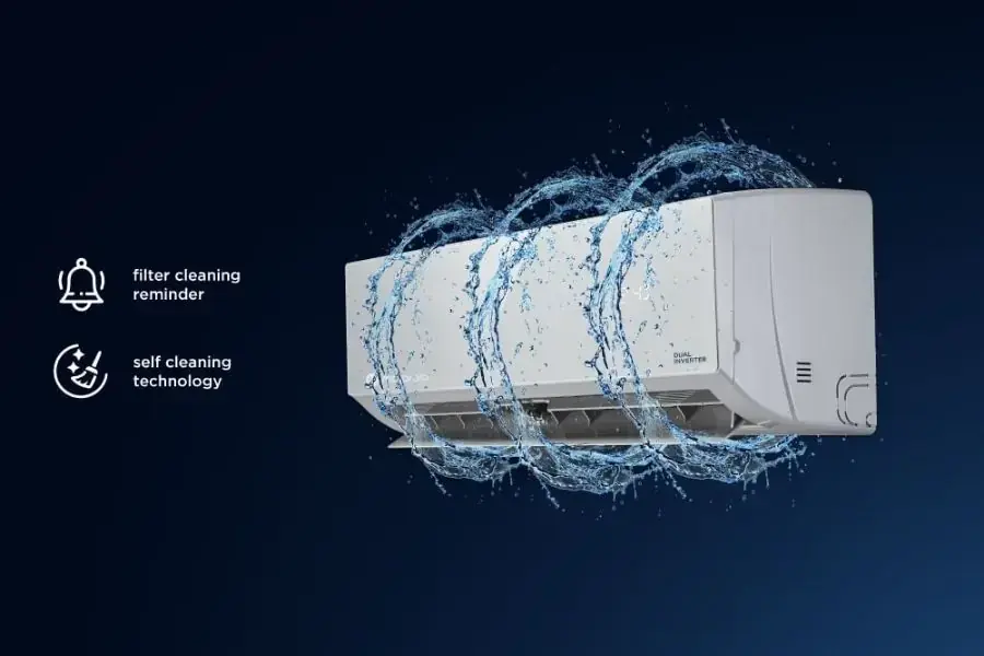 Chế độ máy lạnh tự làm sạch giúp ngăn chặn vi khuẩn và nấm mốc gây hại (Hình ảnh: Motorola)