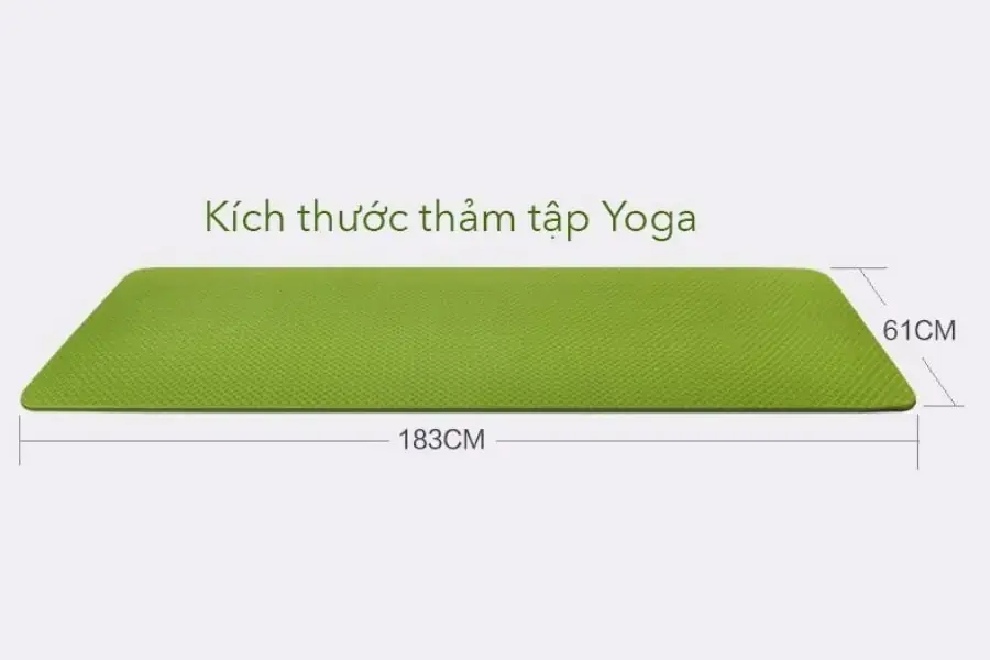 Kích thước thảm tập yoga