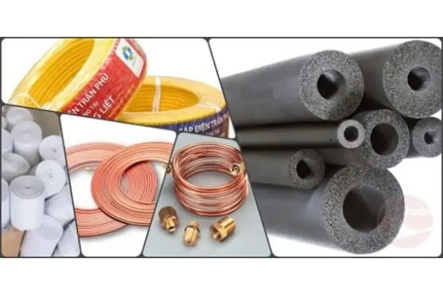 Cần chuẩn bị những vật liệu đầy đủ để gắn máy lạnh cho phòng trọ