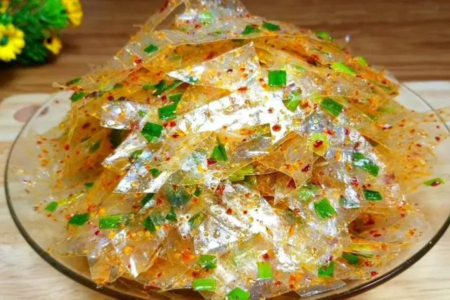Món bánh tráng mỡ hành thơm ngậy
