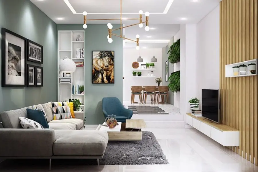 Trang trí phòng khách nhà cấp 4 phải có sự đồng nhất.
