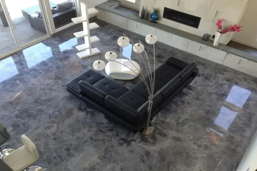 Độ bóng của sơn epoxy giúp không gian trở nên sang trọng hơn