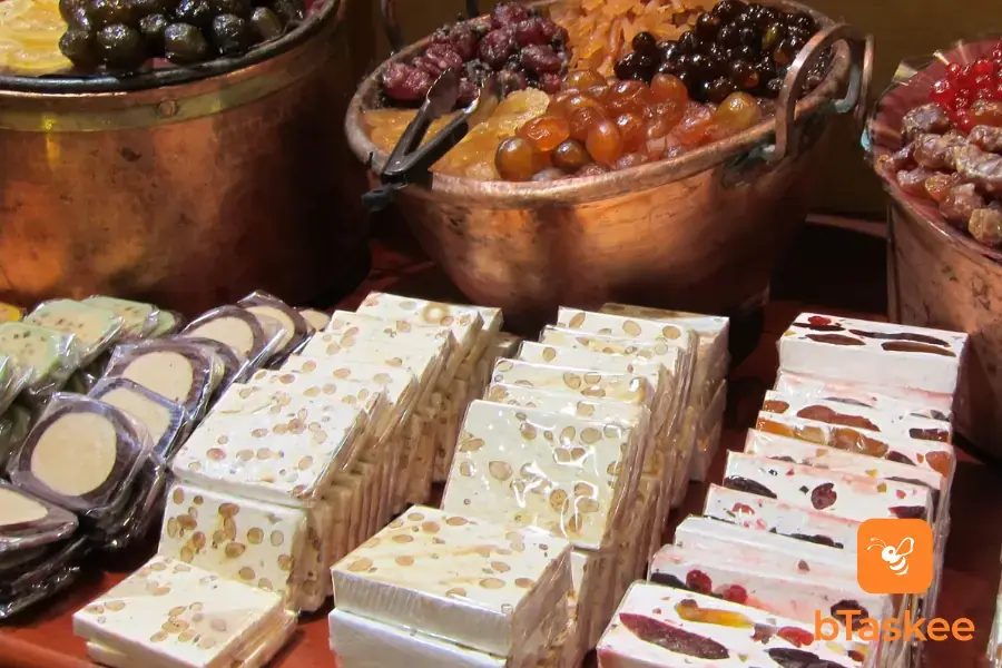 Những hương vị khác nhau của kẹo nougat