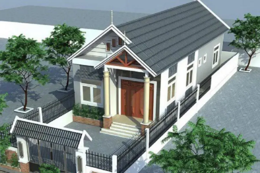 Mẫu nhà cấp 4 ở vùng nông thôn