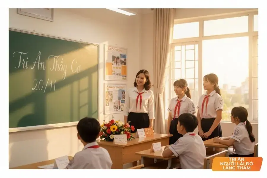 Thầy/cô như ngọn hải đăng dẫn lối cho chúng em (hình minh họa).