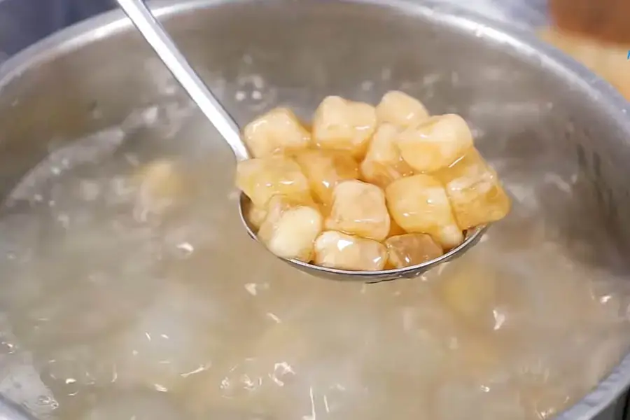 Nấu chín cùi bưởi