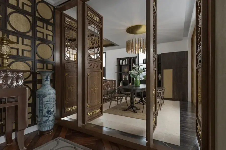 Gỗ, tre,.. là các chất liệu thường xuất hiện trong phong cách indochine