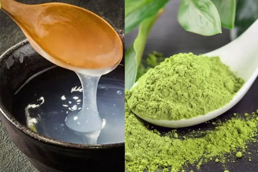 Bột sắn dây có thể kết hợp cùng bột trà xanh hoặc nhân sen