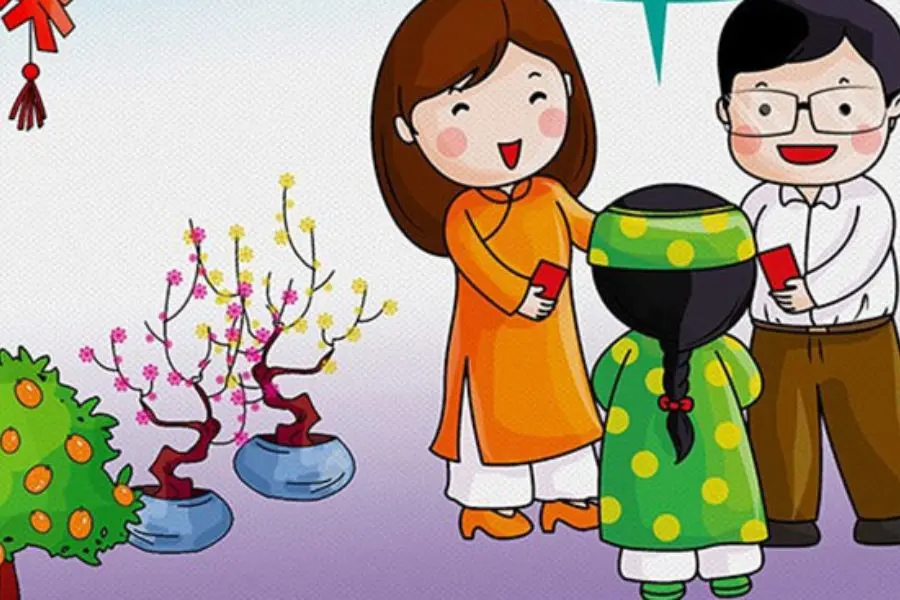 Chúc Tết thầy cô đang giảng dạy bạn.