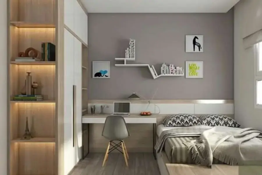 Tone màu phù hợp với phong cách này thường là ghi, xám, trắng