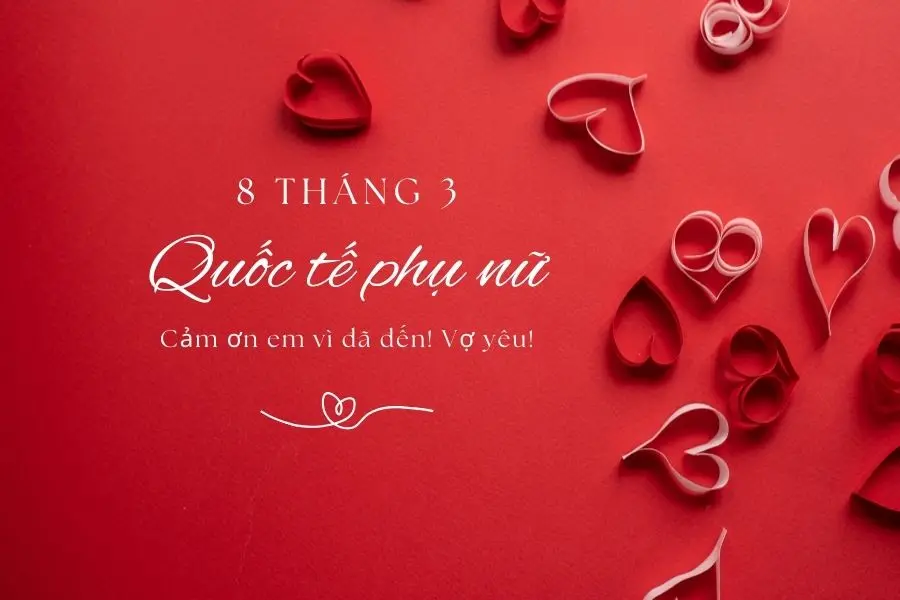 Mẫu thiệp tặng vợ ngày 8/3 đẹp số 11.