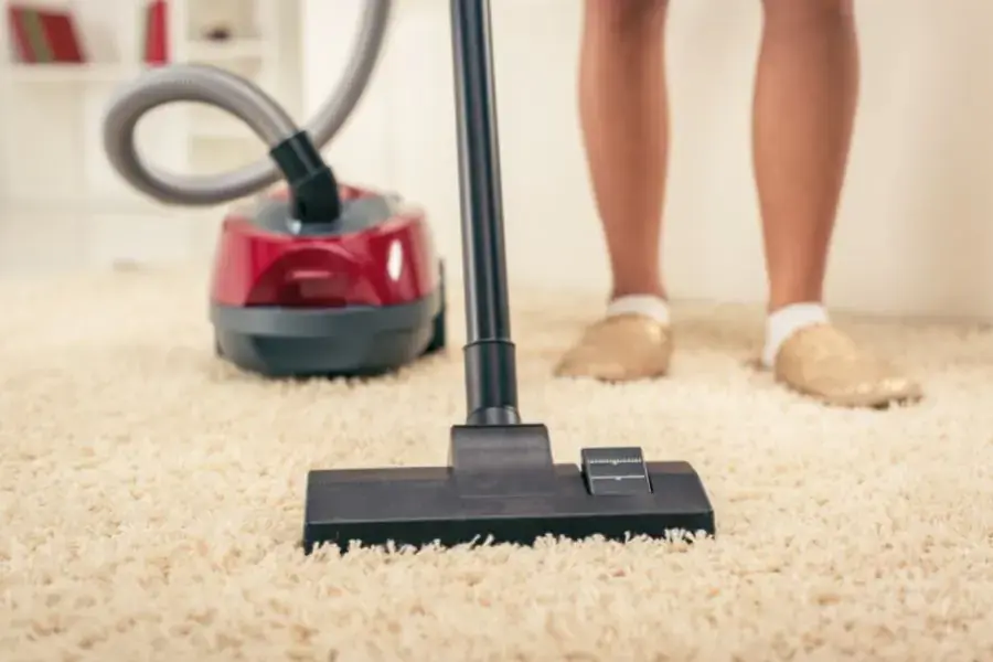Hút bụi trước khi giặt giúp quá trình vệ sinh thảm dễ dàng hơn