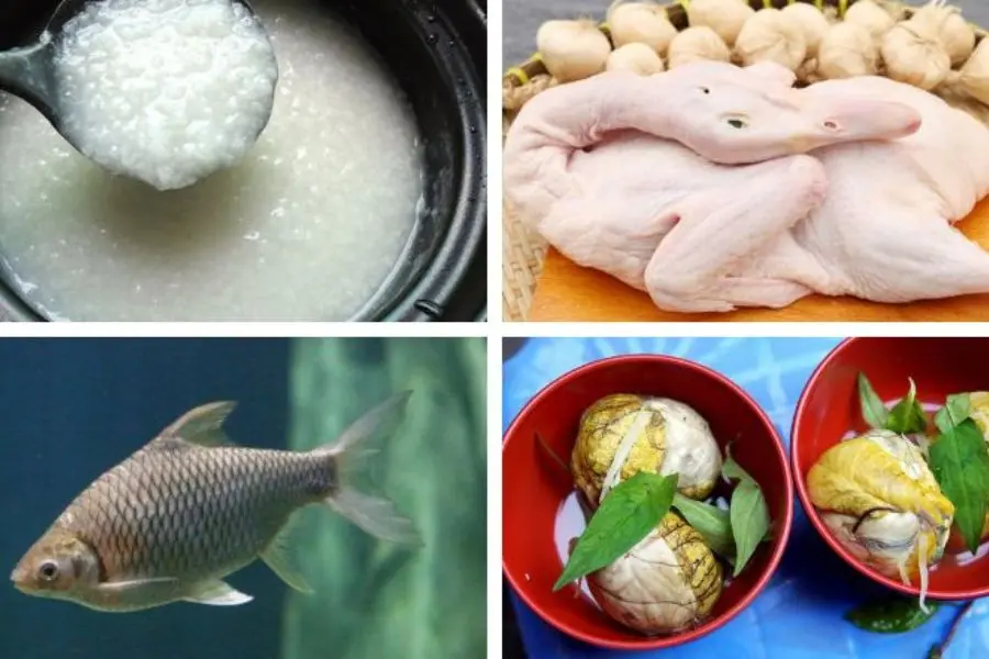 Kiêng ăn những món có ý nghĩa xui xẻo.