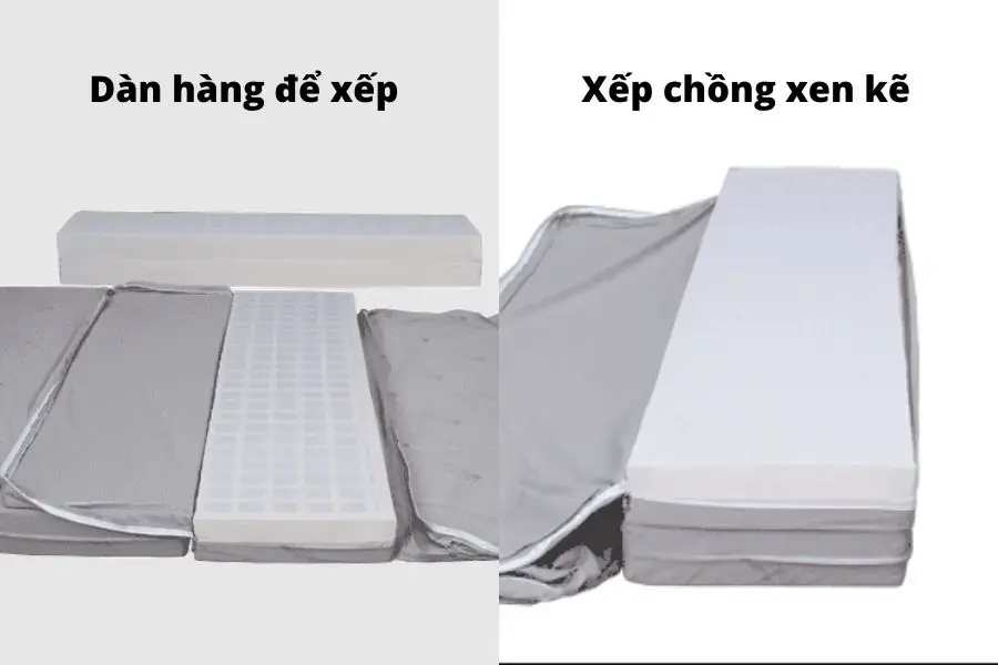 Cách xếp nệm kymdan