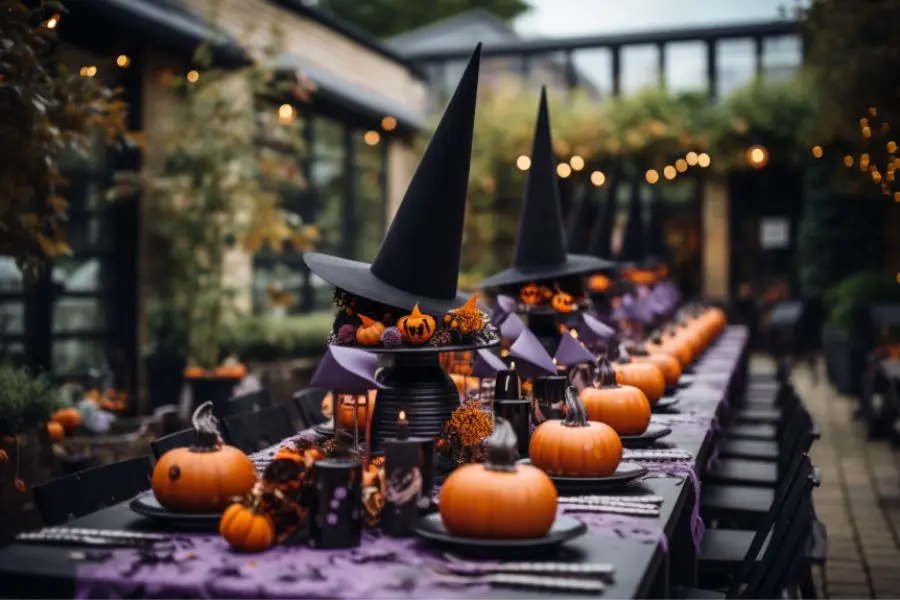 Ý tưởng trang trí mẫu bàn tiệc Halloween đẹp số 5.