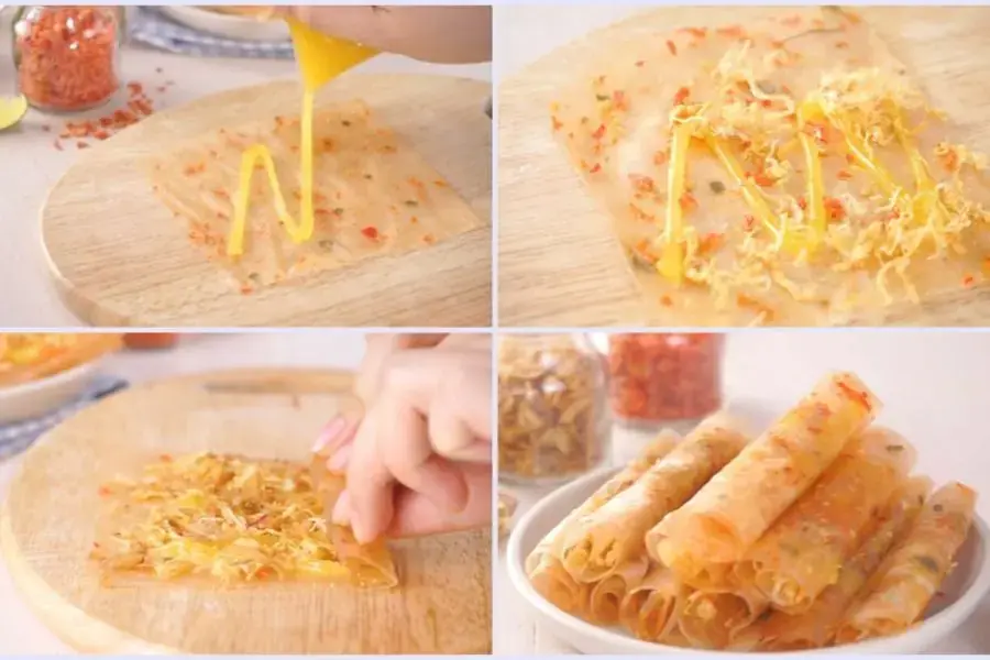 Các bước làm bánh tráng bơ