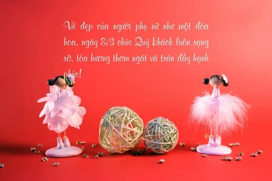 Những lời chúc 8/3 cho khách hàng nữ ngắn gọn nhưng không kém phần ý nghĩa và trân trọng.