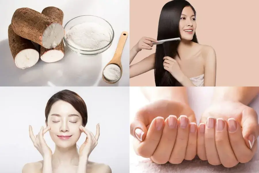 Sắn giúp làm đẹp tóc, da và móng