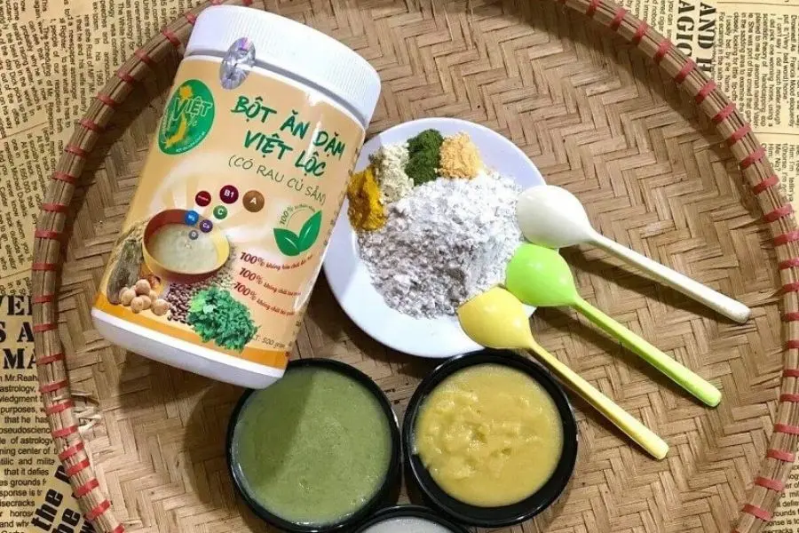 Bột ăn dặm Việt Lộc.