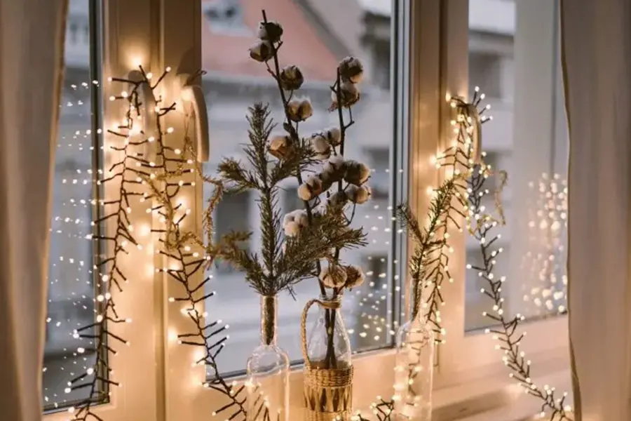 Mẫu trang trí Noel ấm áp.