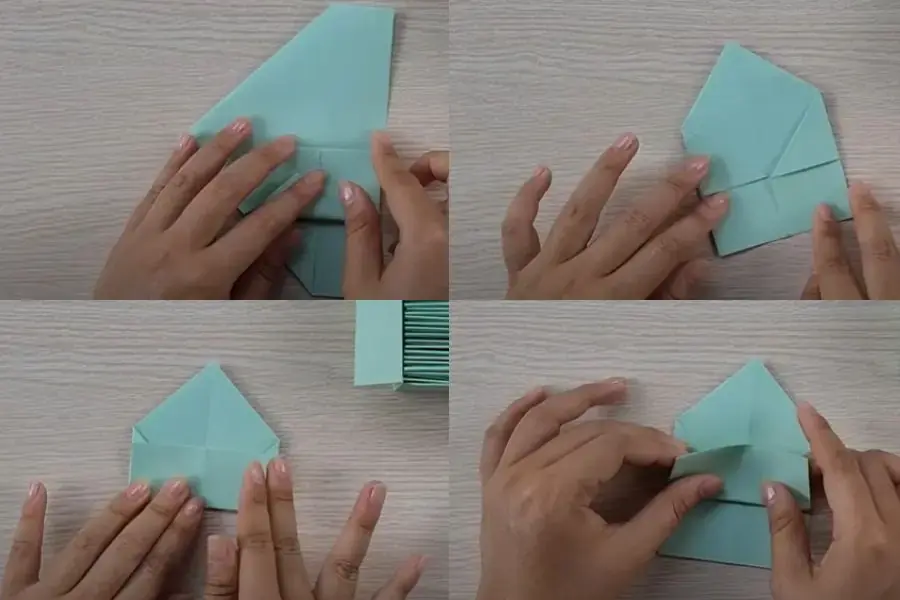 Các bước mô tả tạo phần đáy hộp.