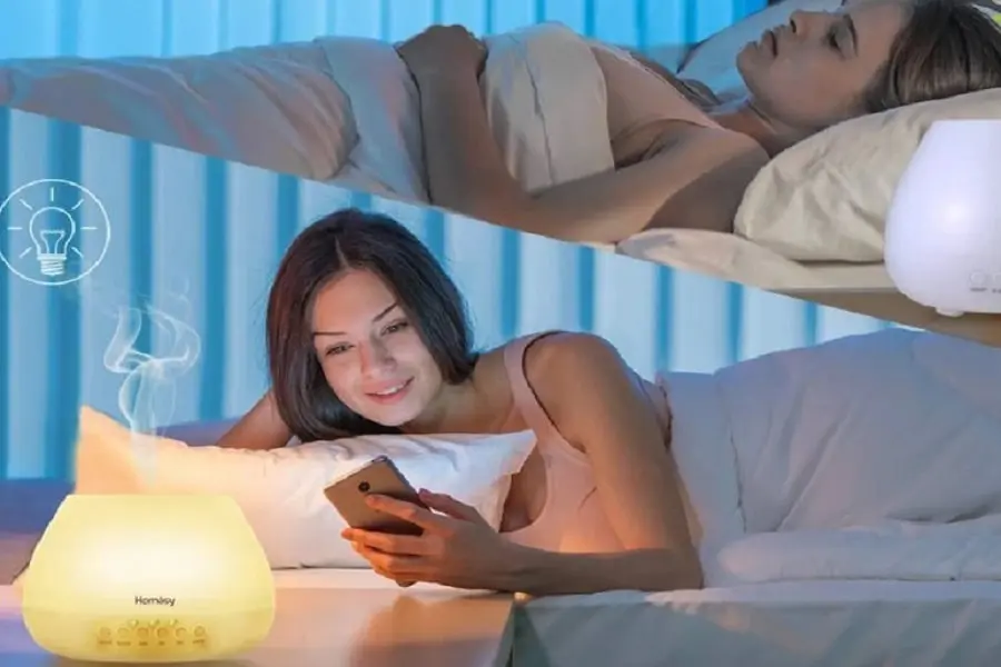Sử dụng máy xông tinh dầu qua đêm