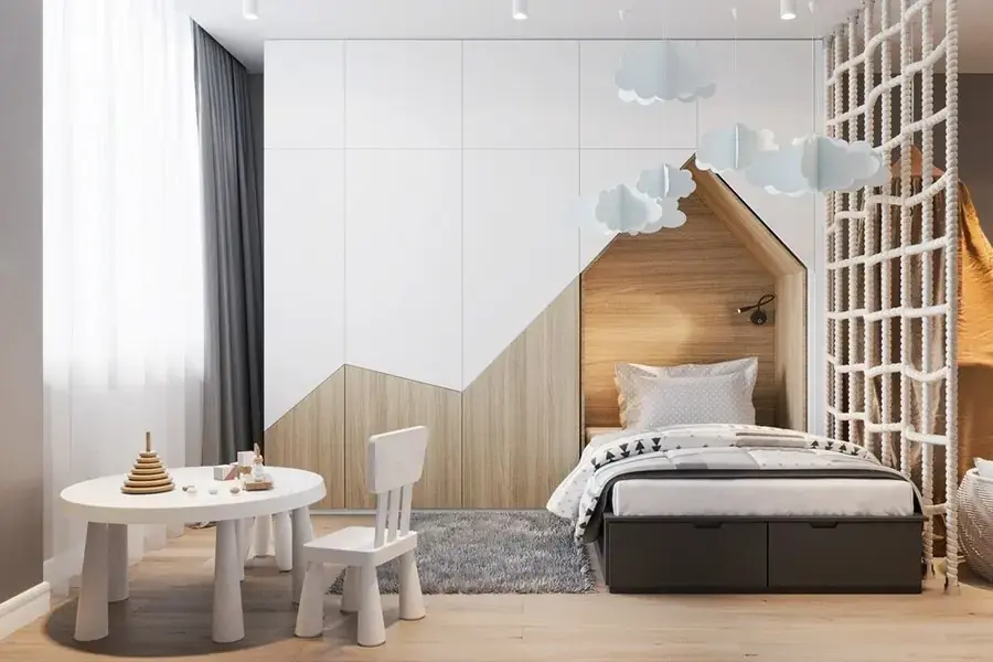 Trang trí phòng ngủ với bộ bàn ghế mini đáng yêu, an toàn cho trẻ